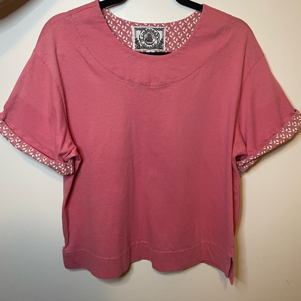 Cherokee Pink Boxy Short Sleeve Tee
